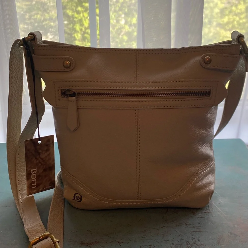 Born Crossbody Leather Bag Dove NWT - Picture 3 of 15